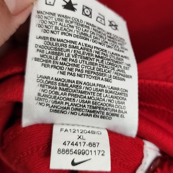 Nike Shirt Mens XL Red San Francisco 49ers On field Dri Fit Polo  Top NFL - Picture 7 of 10